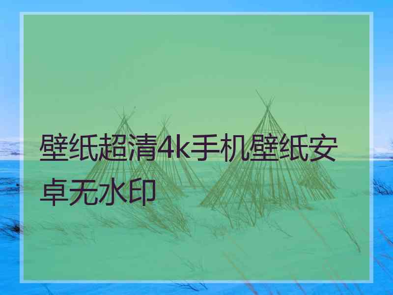 壁纸超清4k手机壁纸安卓无水印