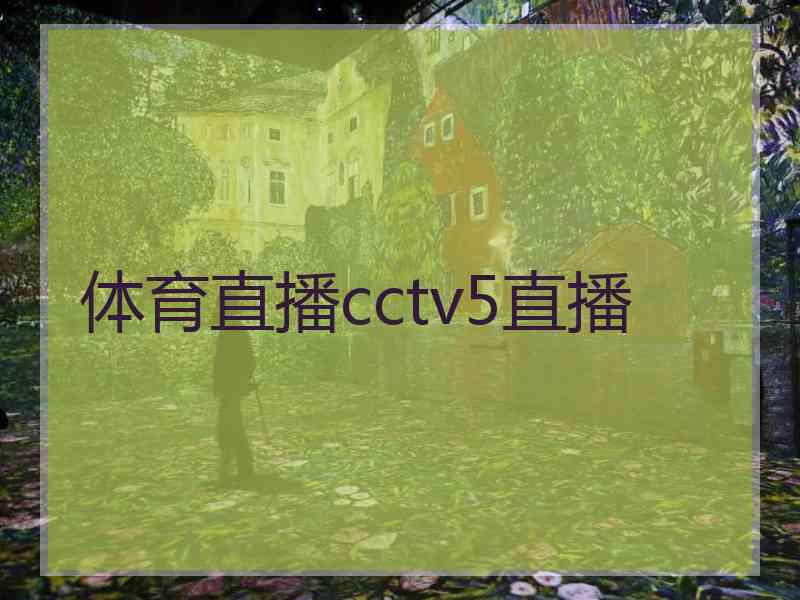 体育直播cctv5直播