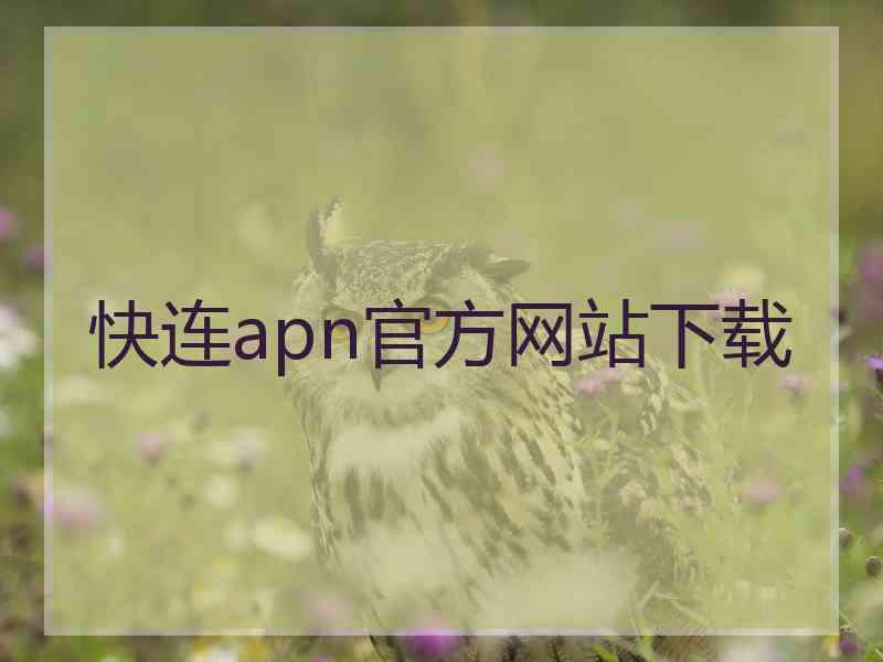 快连apn官方网站下载