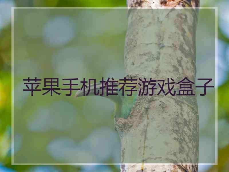 苹果手机推荐游戏盒子