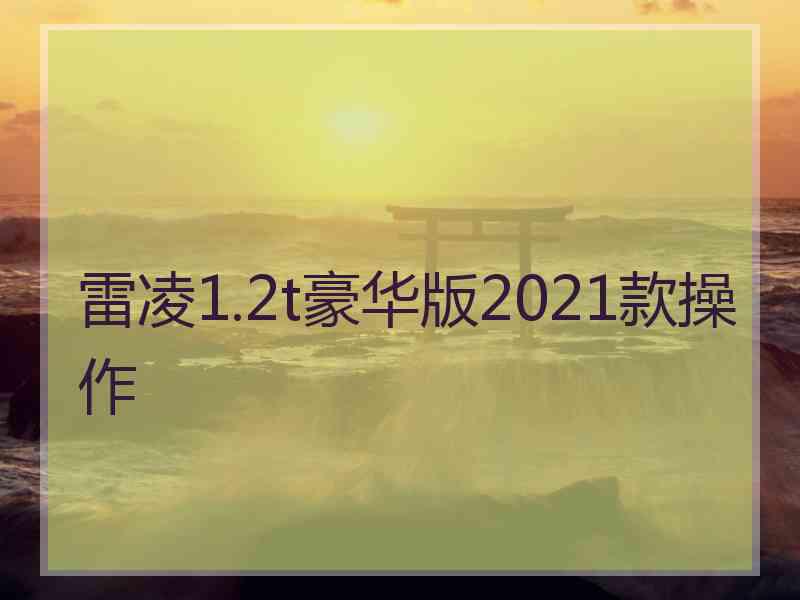 雷凌1.2t豪华版2021款操作