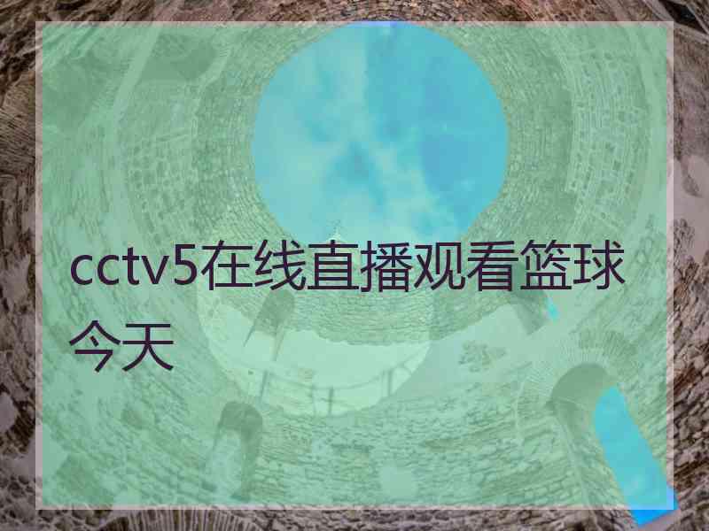 cctv5在线直播观看篮球今天