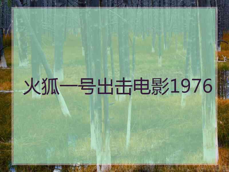 火狐一号出击电影1976