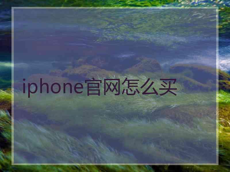 iphone官网怎么买