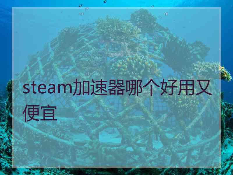 steam加速器哪个好用又便宜