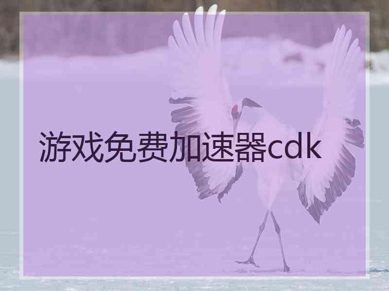 游戏免费加速器cdk