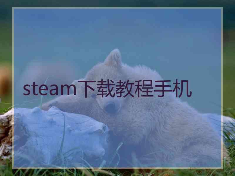 steam下载教程手机