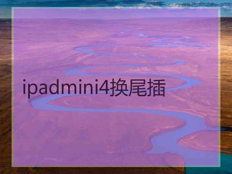 ipadmini4换尾插