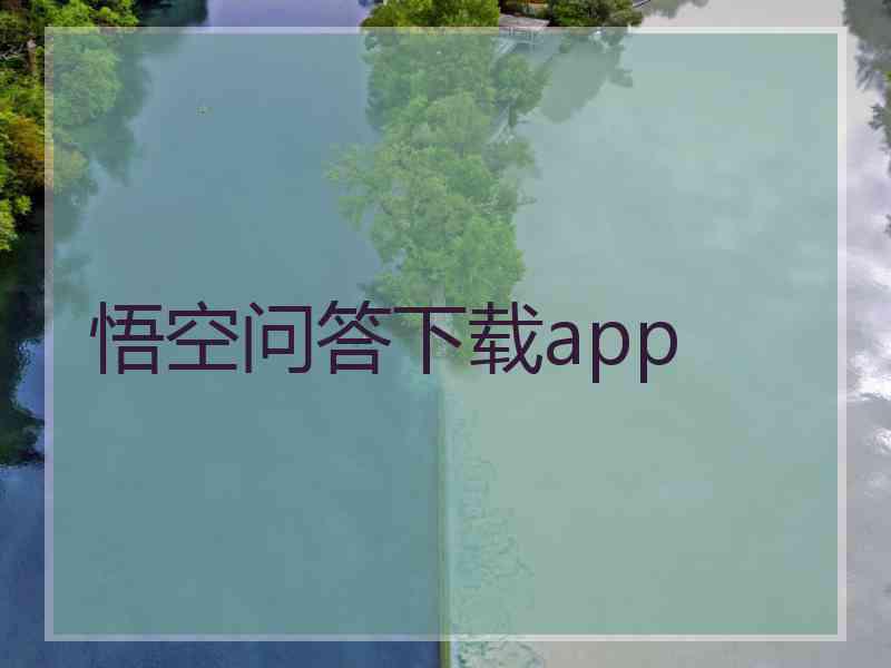 悟空问答下载app