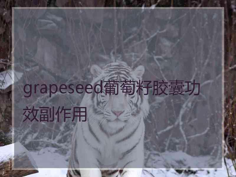 grapeseed葡萄籽胶囊功效副作用