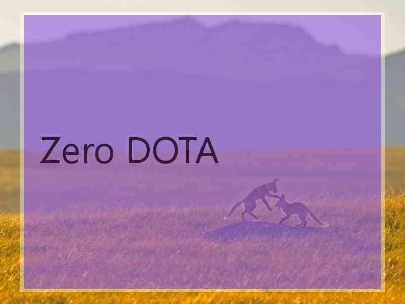 Zero DOTA