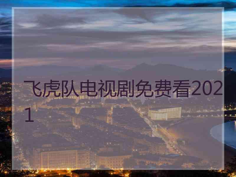 飞虎队电视剧免费看2021