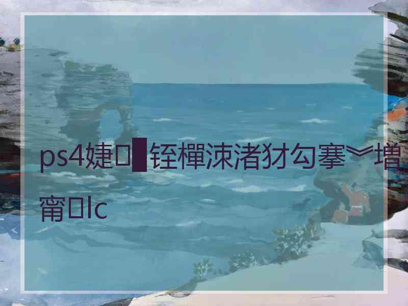 ps4婕▉铚樿洓渚犲勾搴︾増甯lc