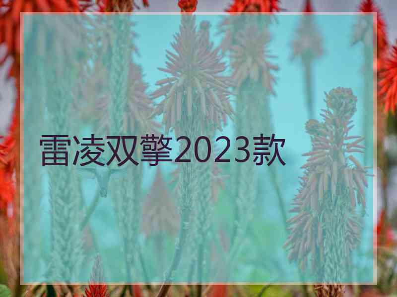 雷凌双擎2023款