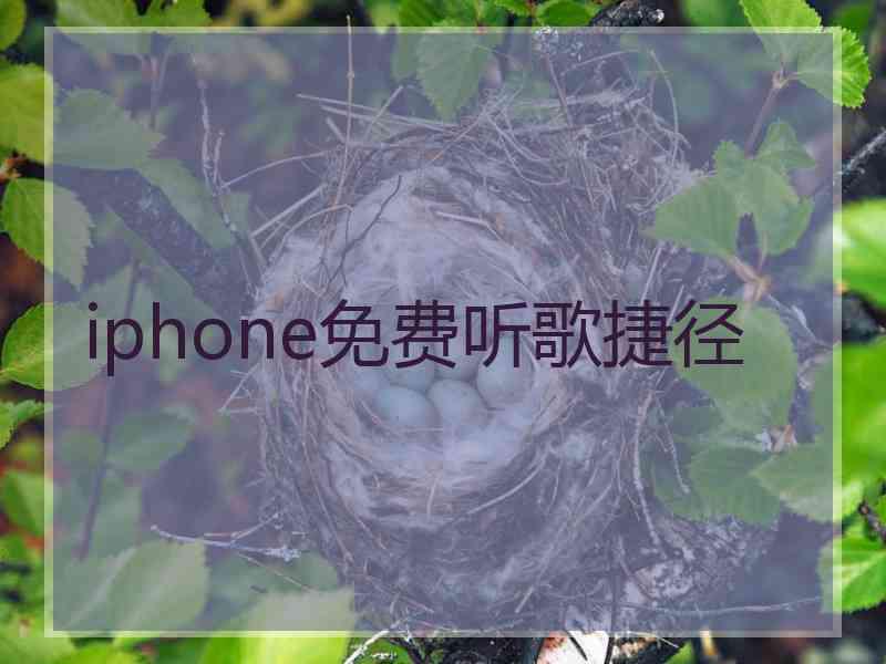 iphone免费听歌捷径