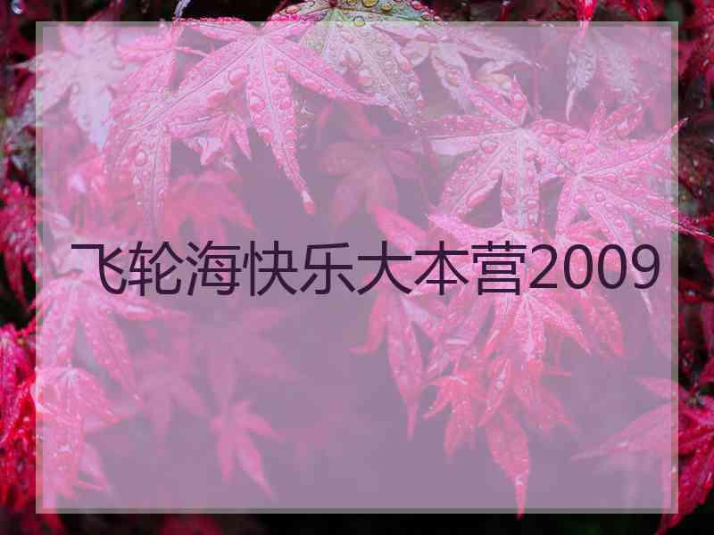 飞轮海快乐大本营2009